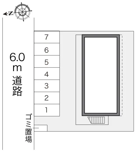 ★手数料０円★金沢市上荒屋７丁目 月極駐車場